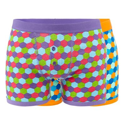 Red Herring Pack of two assorted patterned boxers